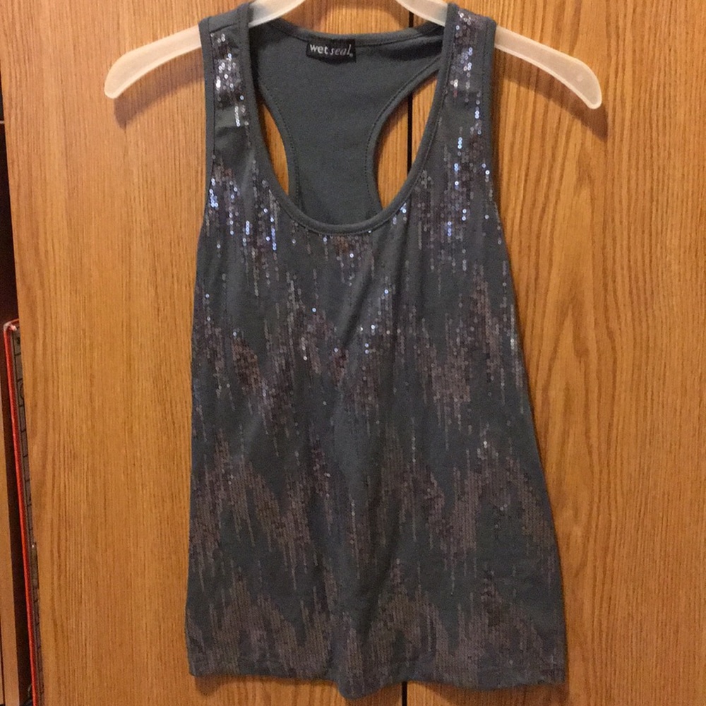 Sequin tank top